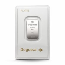 10 g Degussa Platinbarren (geprägt)