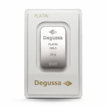 20 g Degussa Platinbarren (geprägt)