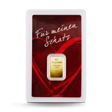 2,5 g Degussa Goldbarren - Geschenkblister: Für meinen Schatz
