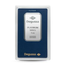 1 oz Degussa Platinbarren (geprägt)