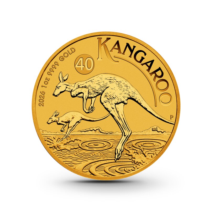 '1 oz Australian Kangaroo Goldmünze - 100 Dollars Australien 2026'
