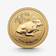 1 oz Lunar II: Ochse Goldmünze - 100 Dollars Australien 2009