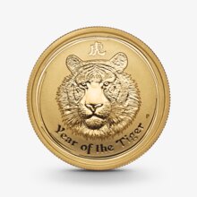 1 oz Lunar II: Tiger Goldmünze - 100 Dollars Australien 2010