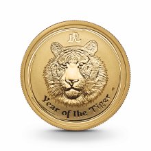 1 oz Lunar II Goldmünze Tiger 2010