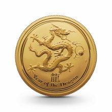 1 oz Lunar II Goldmünze Drache 2012