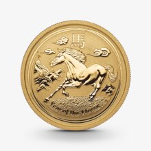 1 oz Lunar II: Pferd Goldmünze - 100 Dollars Australien 2014