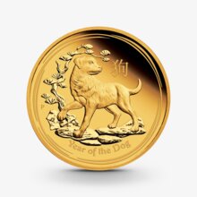 1 oz Lunar II: Hund Goldmünze - 100 Dollars Australien 2018
