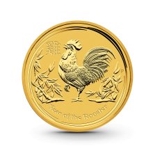 1 oz Lunar II: Hahn Goldmünze - 100 Dollars Australien 2017