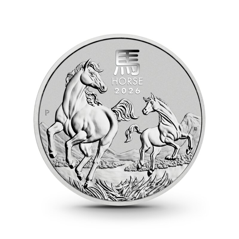 '1 oz Lunar III: Pferd Silbermünze - 1 Dollar Australien 2026'