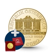 1 oz Wiener Philharmoniker Goldmünze - 100 Euro Österreich 2021