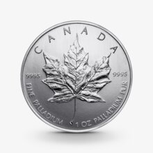 1 oz Maple Leaf Palladiummünze - 50 Dollars Kanada versch. Jahrgänge