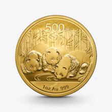 1 oz China Panda Goldmünze - 500 Yuan China versch. Jahrgänge