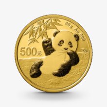 30 g China Panda Goldmünze verschiedene Jahrgänge