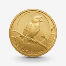 1/8 oz Heimische Vögel: Nachtigall Goldmünze - 20 Euro Deutschland 2016
