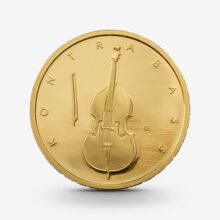 1/4 oz Musikinstrumente: Kontrabass Goldmünze - 50 Euro Deutschland 2018