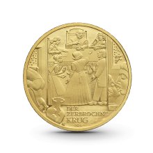 1/2 oz Meisterwerke der deutschen Literatur: Der zerbrochne Krug Goldmünze - 100 Euro Deutschland 2024