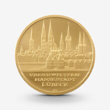 1/2 oz UNESCO: Hansestadt Lübeck Goldmünze - 100 Euro Deutschland 2007