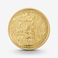 100 Euro Goldmünze 1/2 oz Altstadt Regensburg mit Stadtamhof 2016