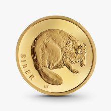 1/8 oz Rückkehr der Wildtiere: Biber Goldmünze - 20 Euro Deutschland 2024