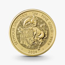 1 oz The Royal Tudor Beasts: Seymour Unicorn Goldmünze - 100 Pfund Großbritannien 2024