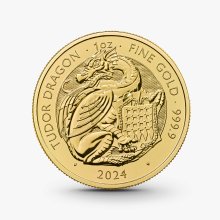 1 oz The Royal Tudor Beasts: Tudor Dragon Goldmünze - 100 Pfund Großbritannien 2024