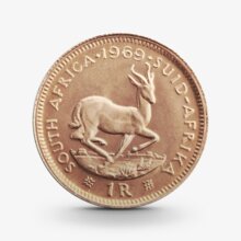 3,6 g Springbock Goldmünze - 1 Rand Südafrika versch. Jahrgänge