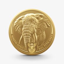 1 oz The Big 5 Series: Elephant Goldmünze - 50 Rand Südafrika 2022