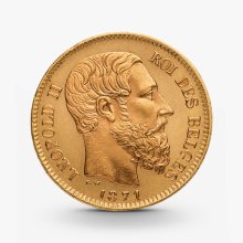 20 Belgische Francs Goldmünze Leopold