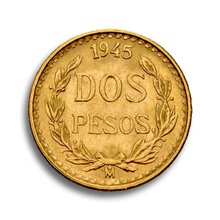 2 Mexikanische Peso Goldmünze