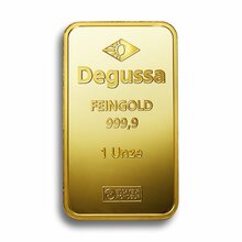 Degussa Wertlagersparen - 1 oz Degussa Goldbarren
