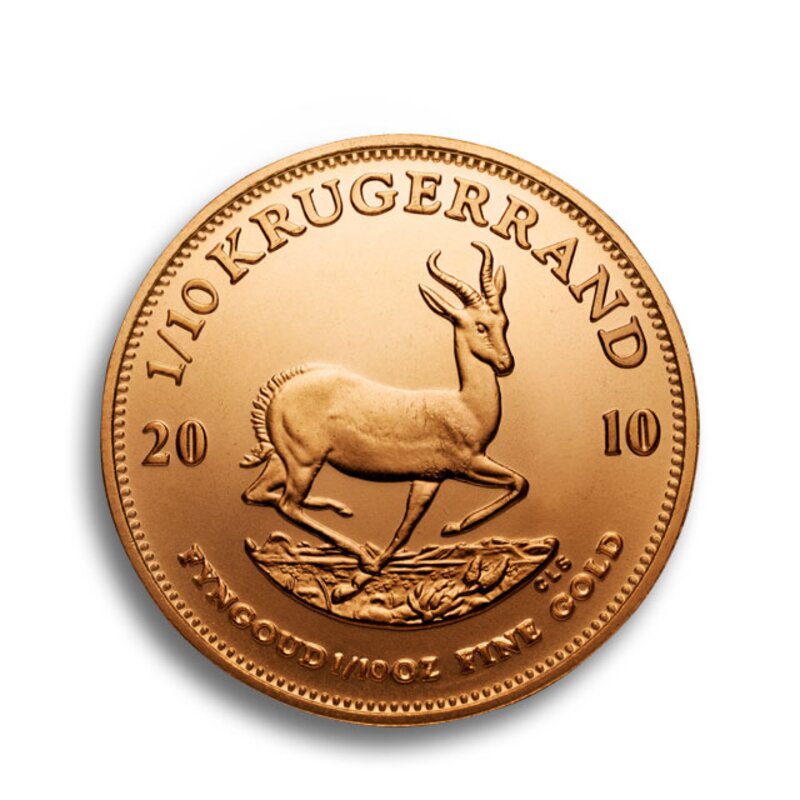degussa goldhandel goldmuenze 1 10 oz kruegerrand 2 1 8