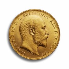 Großbritannien 1 Sovereign Edward VII  Goldmünze