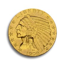 USA 5 Dollar Gold Indian Head