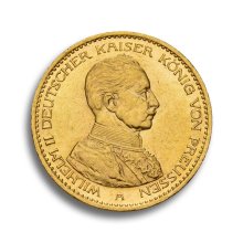 20 Mark Kaiserreich Gold Wilhelm II Preußen Uniform  1913+1914