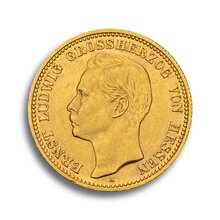20 Mark Kaiserreich Gold Ernst Ludwig Hessen